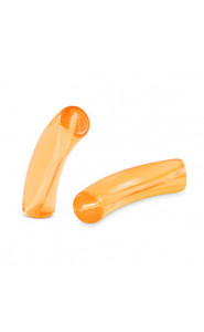 Acrylic Tube bead 33x8mm Orange